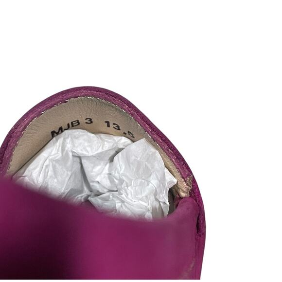 Marc Joseph NIB Mott St Pink Nubuck Leather Loafers Girls Size 13.5 - Picture 3 of 9